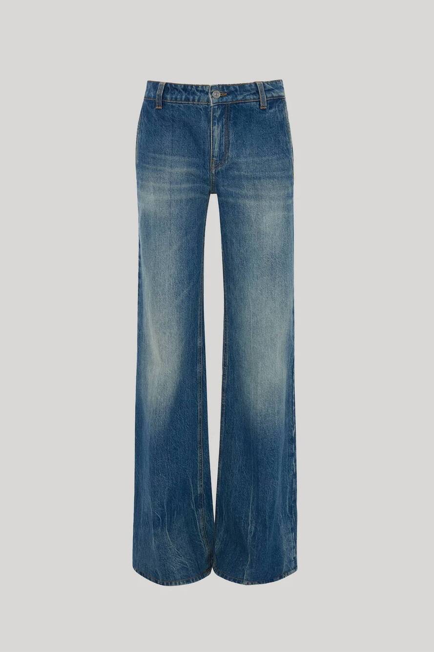 NEW VICTORIA BECKHAM women's gigi jean in vintage indigo